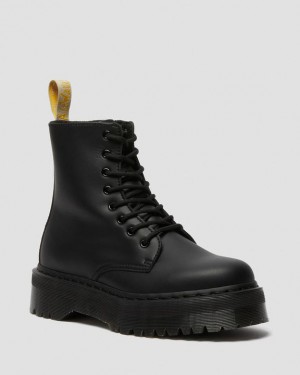 Black Dr Martens Vegan Jadon II Boot Mono Men's Platform Shoes | Canada_Dr53847